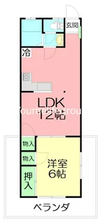 ウィズ茅ヶ崎【1階】の間取り