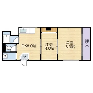兵庫県神戸市兵庫区三川口町3【マンション】の間取り