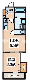 クリエオーレ菱江II【3階】の間取り