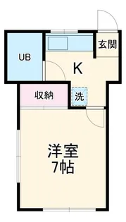 スチューデントコンドミニアム【1階】の間取り