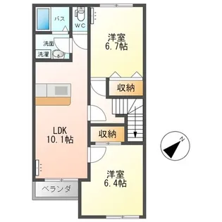 カンタービレ【2階】の間取り