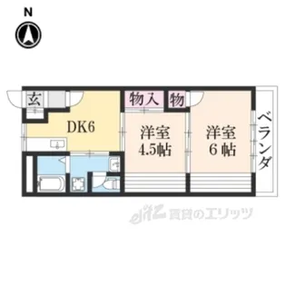 ライフステージ広瀬京田2【4階】の間取り