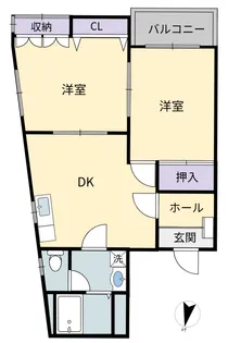 シャンブルロワイエ【2階】の間取り