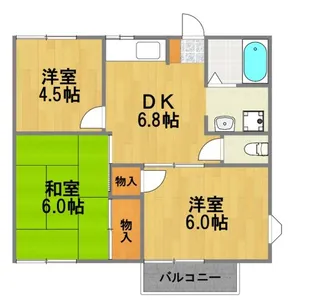 グランデュール森田【2階】の間取り