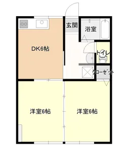 コーポMOMOB棟【1階】の間取り