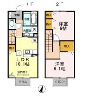 ソフィア B棟の間取り