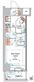 エストゥルース横浜蒔田【10階】の間取り
