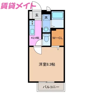 サンリヴェールM【1階】の間取り