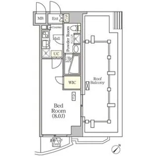 アジールコート門前仲町【10階】の間取り