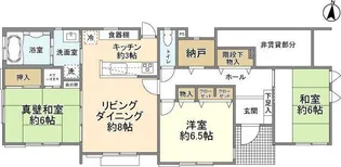 長津田4丁目1階部分【1階】の間取り
