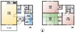 奈良県奈良市朱雀1【一戸建】の間取り