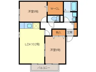 リリエンベルグ【1階】の間取り