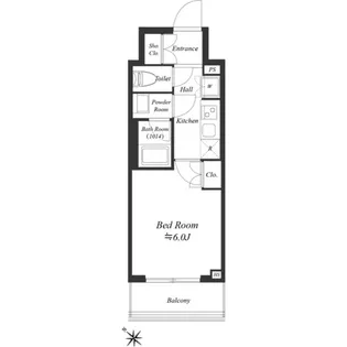 1Kの間取り画像