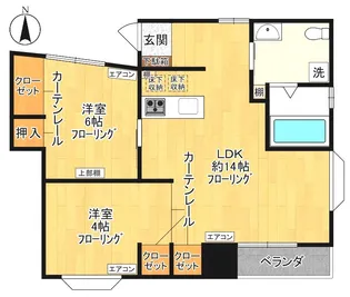 ファミール鈴木【3階】の間取り