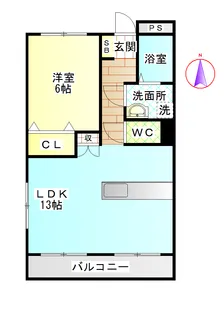 ペアシティールネッサンス【3階】の間取り