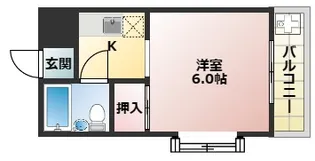 摂津コーポ【2階】の間取り
