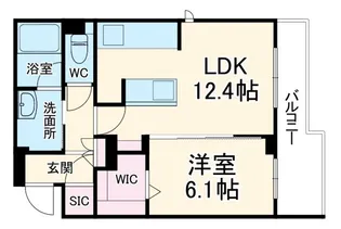 Eレジデンス八幡【1階】の間取り