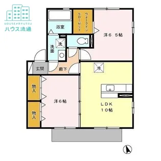 アフロディーテS【1階】の間取り