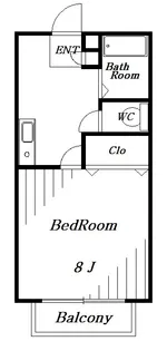 ドエル穴川【2階】の間取り