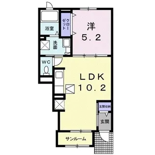 マルグリッドII【1階】の間取り