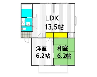 サンビレッジ中西 B棟【1階】の間取り