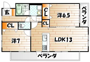 高峰第6晴和ビル【2階】の間取り