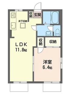 神奈川県横浜市港北区樽町3【アパート】の間取り