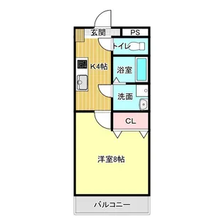 マジョーネ奈良【4階】の間取り