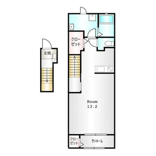 群馬県高崎市上大類町【アパート】の間取り