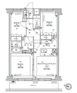ニューミラ明大前【7階】の間取り