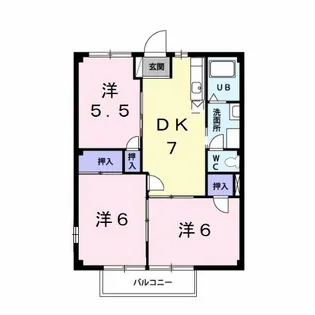 パンプハウス【2階】の間取り