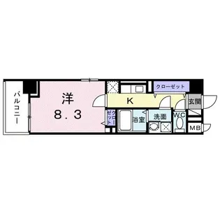 グリーンフィールドH【4階】の間取り