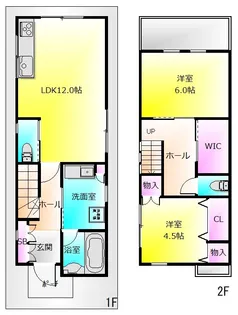 大阪府八尾市南植松町5【一戸建】の間取り