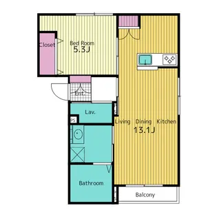 THE RITZ 中柴【1階】の間取り