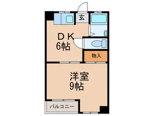 六甲林ハイツ【3階】の間取り