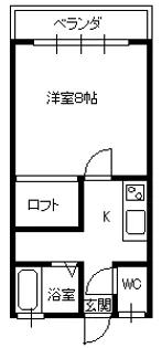 山形県山形市東青田2【アパート】の間取り