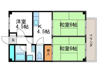 桂フォ-ラム【3階】の間取り