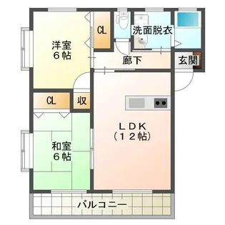 スカイラークM D棟【2階】の間取り
