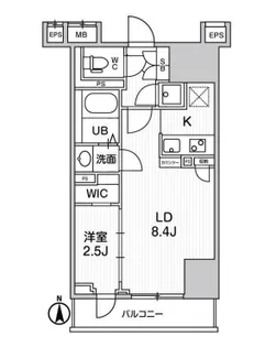 テラス森下【6階】の間取り