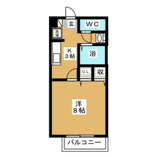 クレール【1階】の間取り