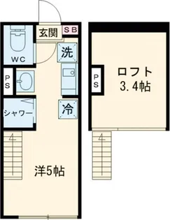 Emarie代田橋【2階】の間取り