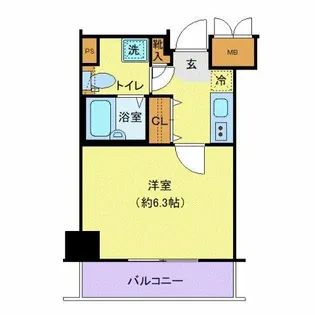 レジオス千鳥町【3階】の間取り