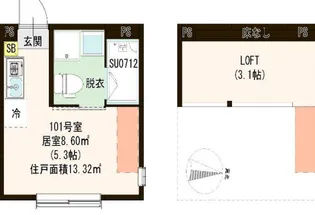 東京都練馬区桜台6【アパート】の間取り