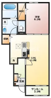 エミネント長田II【1階】の間取り