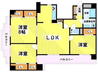 福岡県福岡市東区松田3【マンション】の間取り