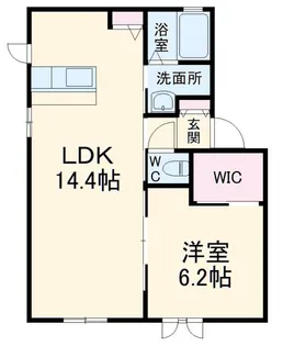 スタジオ オランジュII【1階】の間取り