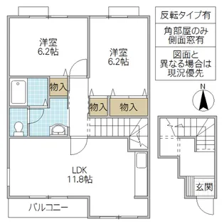 レジデンスさくら台 B【2階】の間取り