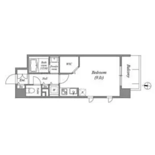 1Kの間取り画像