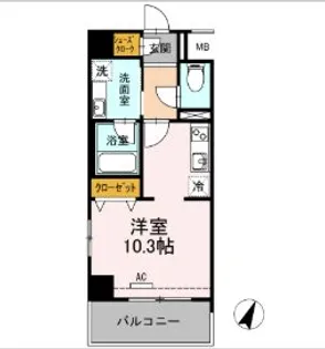 黄金森ガーデンII【5階】の間取り