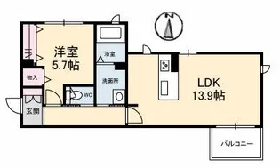 シャーメゾンヒルズ【3階】の間取り